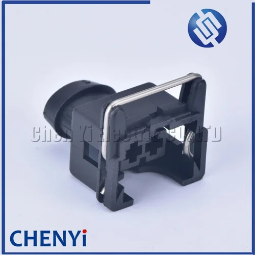 Imagen 2 del producto Juego de 5 conectores impermeables para inyectores de combustible EFI de 2 pines con funda de goma