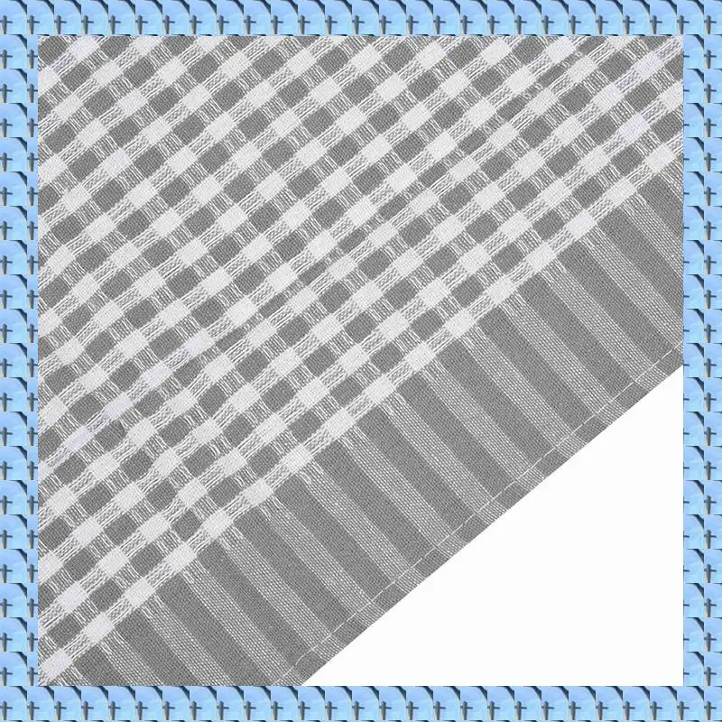 

NOCM 100% Natural Cotton, The Best Tea Towels, Absorbent And Lint-Free, 18 X 25 Inch, 24 Pack, White With Grey Stripe