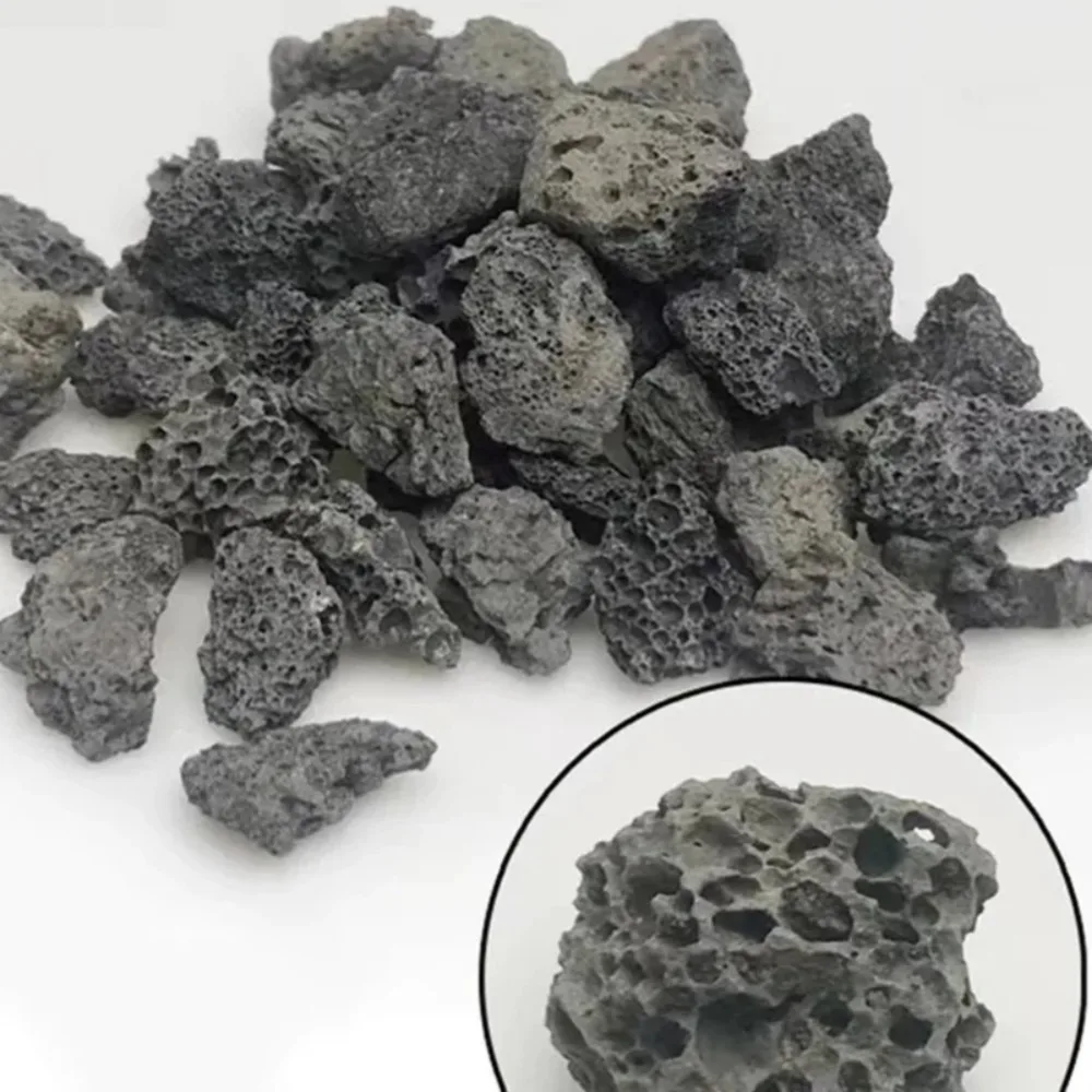 Natural Lava Stone Diffuser Holder, Porous Volcanic Rock Essential Oil Aroma Ornament for Fish Tank, Flower Pot &