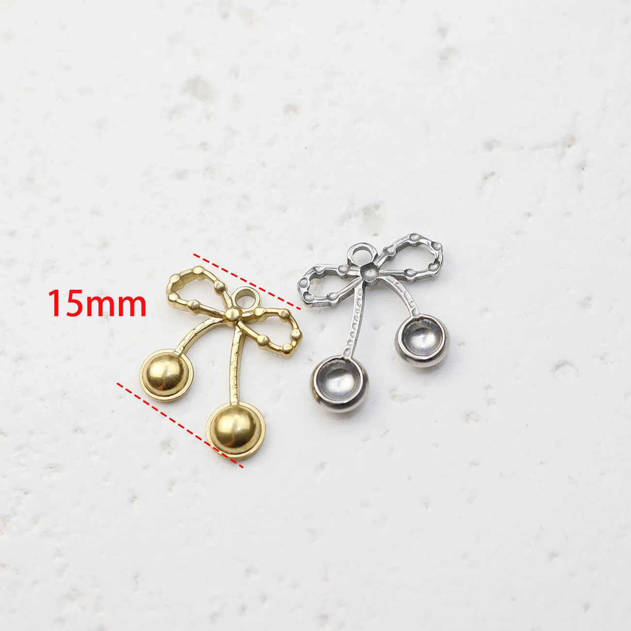 5pcs Casting Stainless Steel Fish Rhinestones Charms Pendant Jewelry Accessory DIY Necklace Earrings Bracelets Vacuum PVD Plate view 3