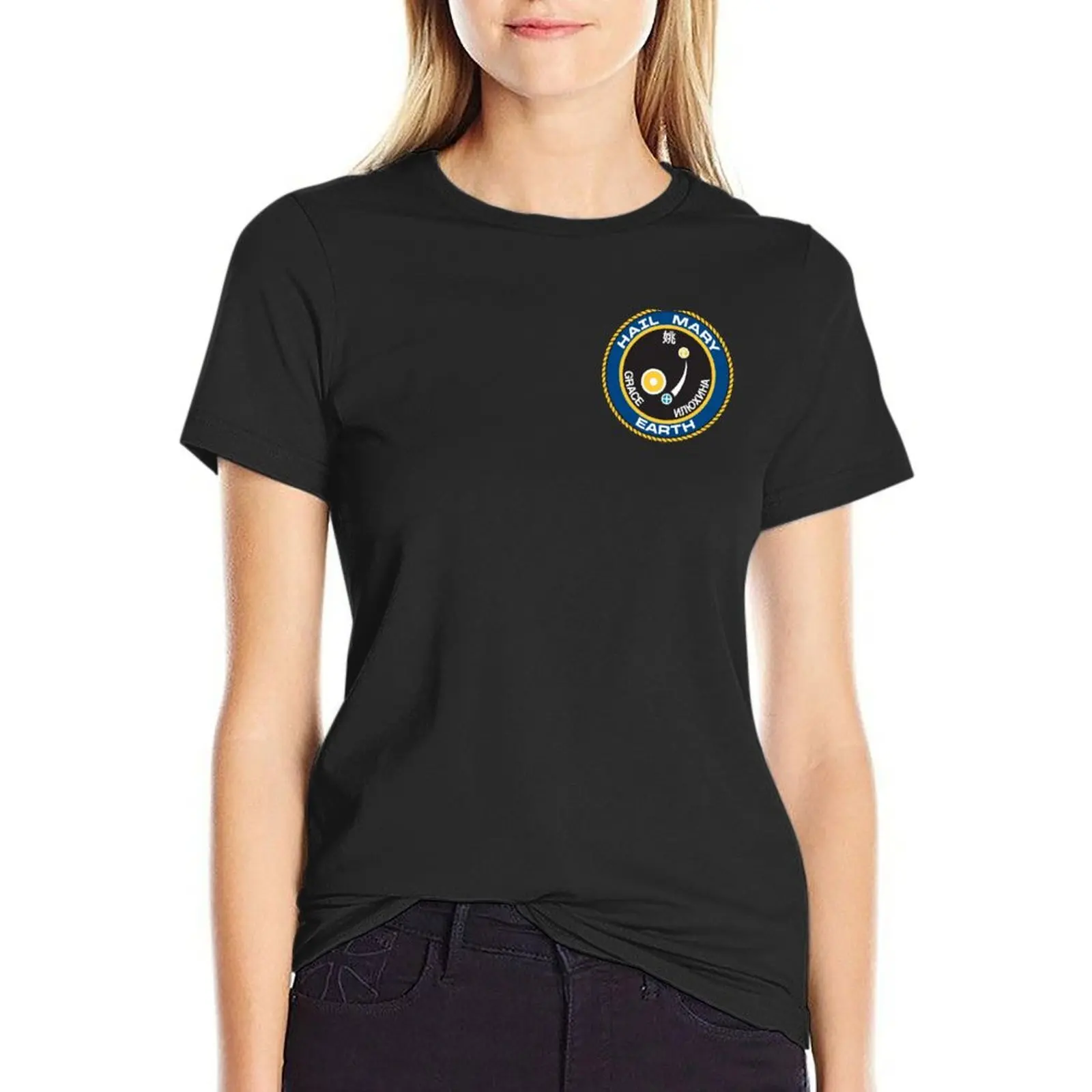 

Project Hail Mary Mission Patch T-Shirt plus size tops hippie clothes graphics Women t shirt