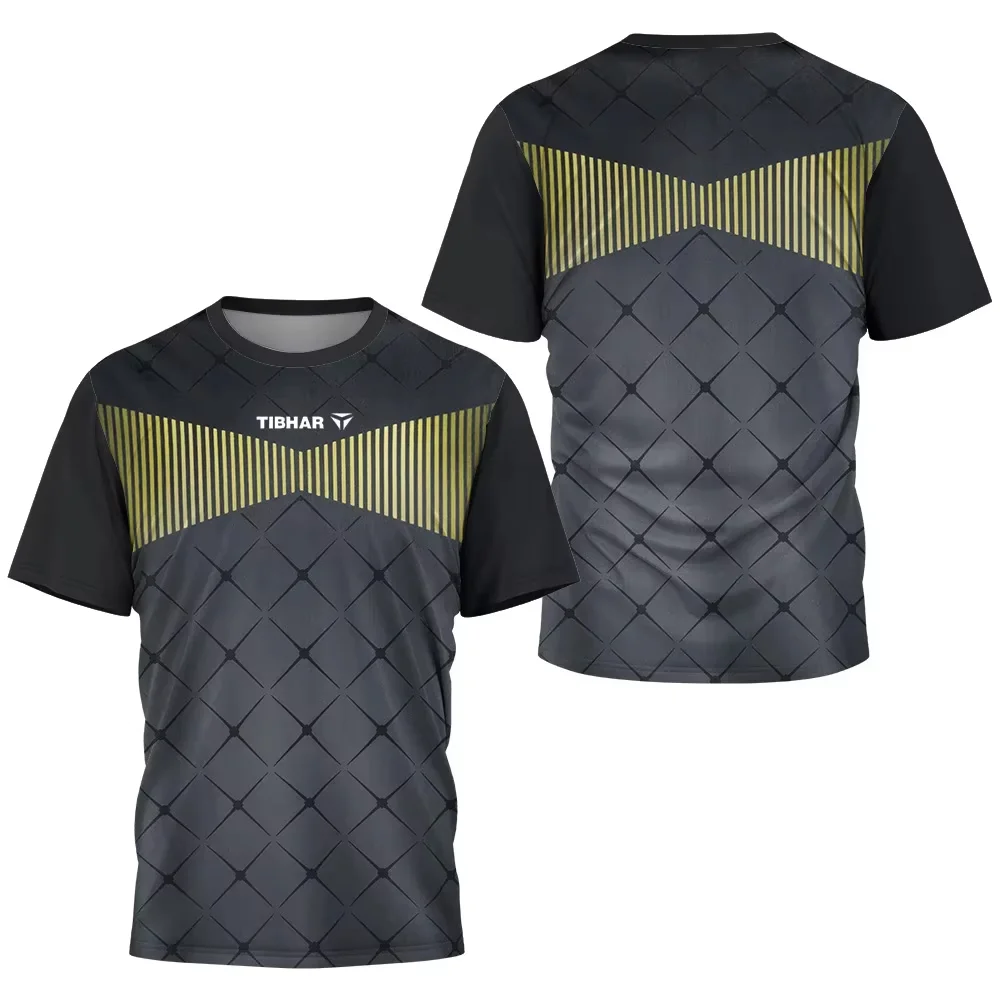 Felix Lebrun 3D Printed Quick-Drying Breathable Men's New T-Shirt, Sports Table Tennis Apparel, Team Training Short-Sleeve Top