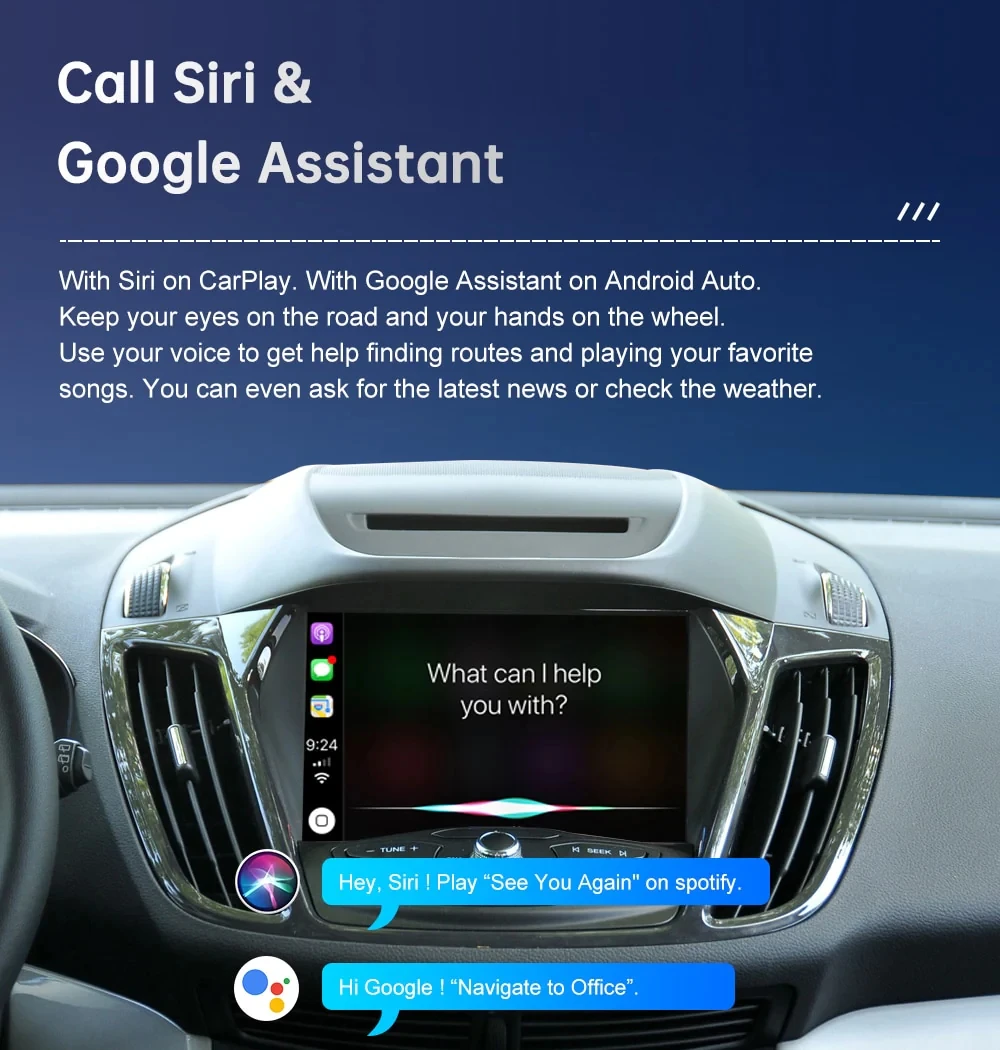 Wireless CarPlay Android Auto Carplay Interface Module Adapter For Car SYNC 2 Focus Escape Fiesta C-max