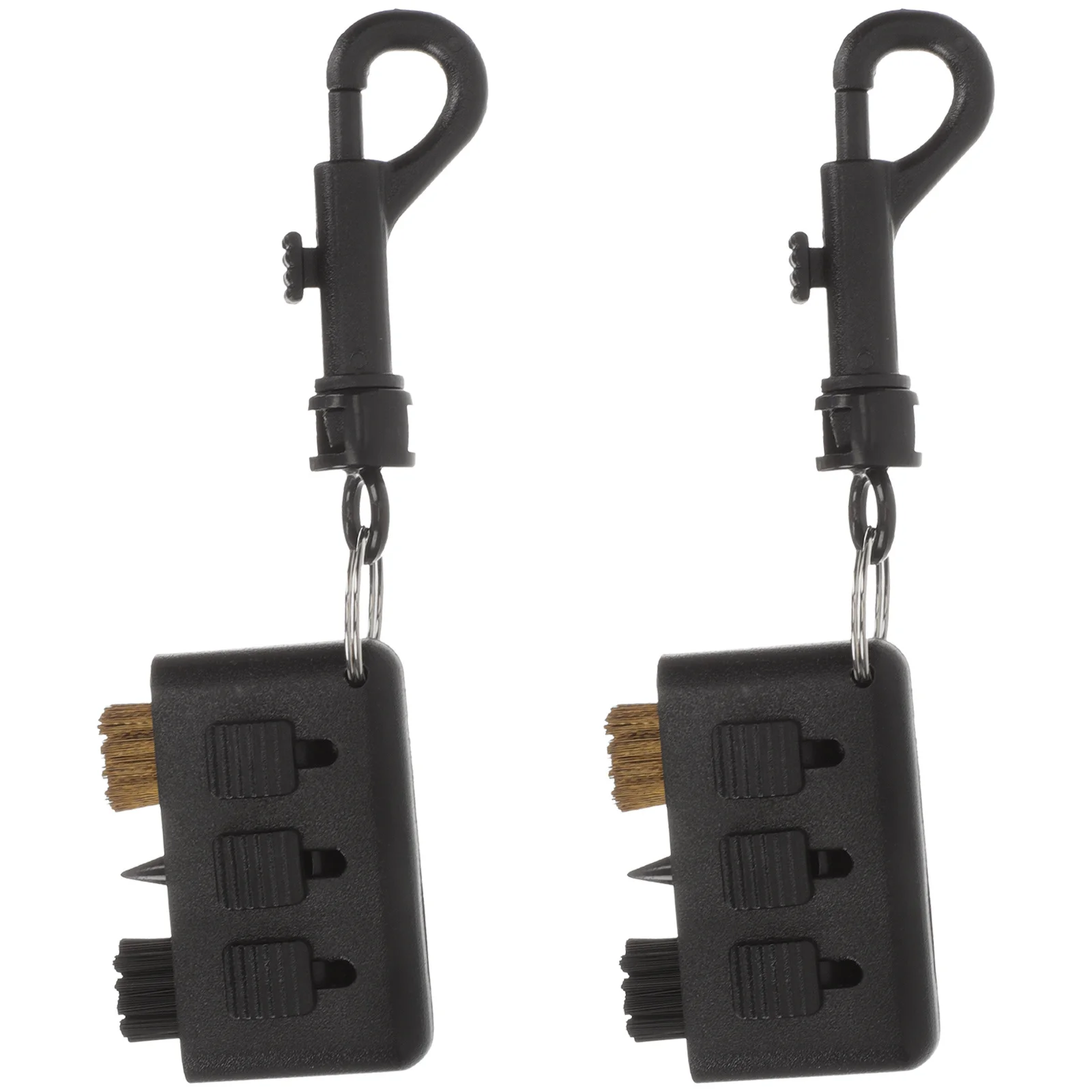 

2pcs Portable Golf Club Cleaning Brush With Hook Durable Shoe Cleaner Kit For Men Outdoor Supplies Multifunction Cleaning Tool