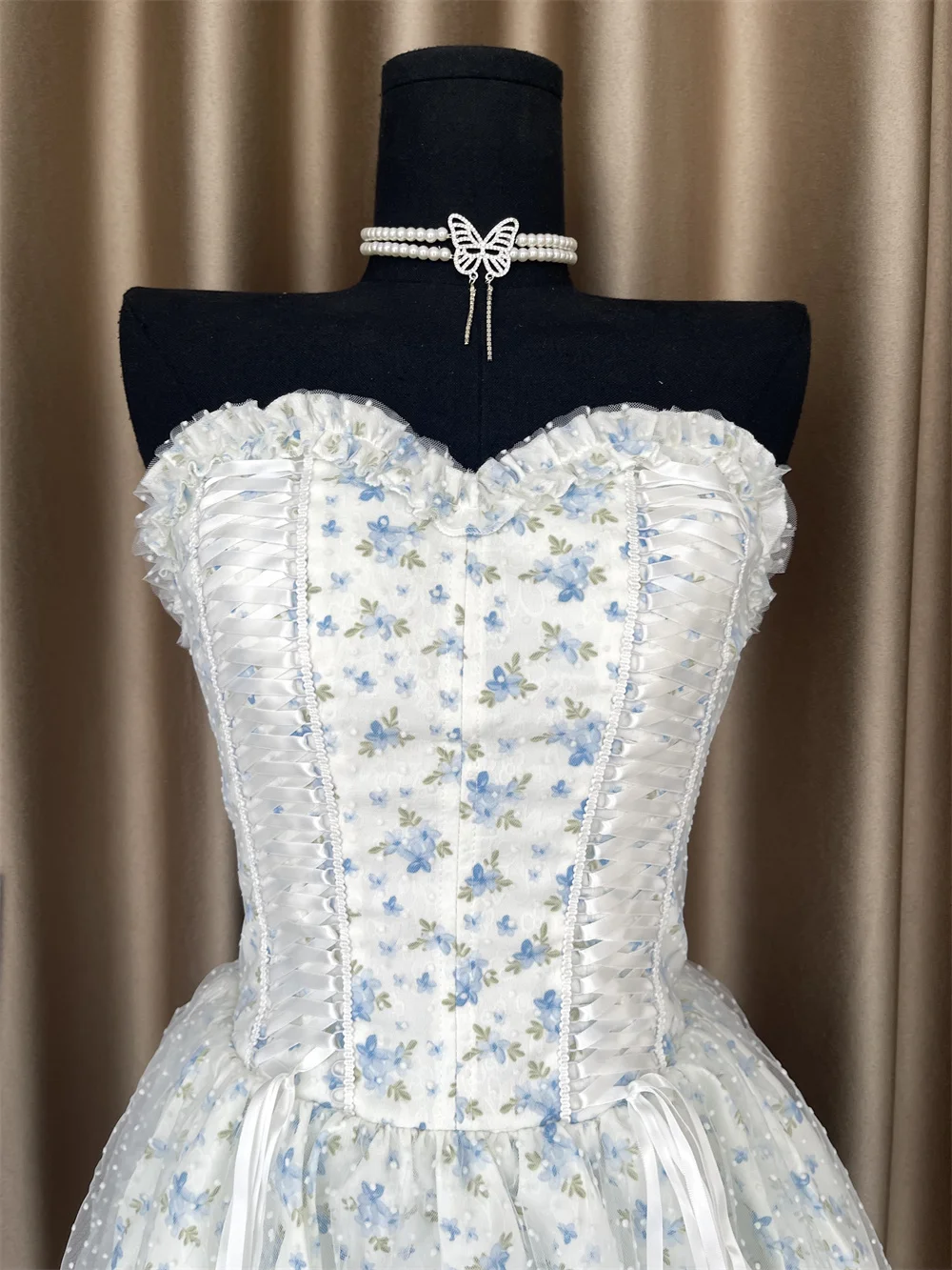 Vestido de fiesta estampado sin tirantes para mujer, Sexy, elegante, para fiesta de noche, Club de cumpleaños, Club nocturno, 2025