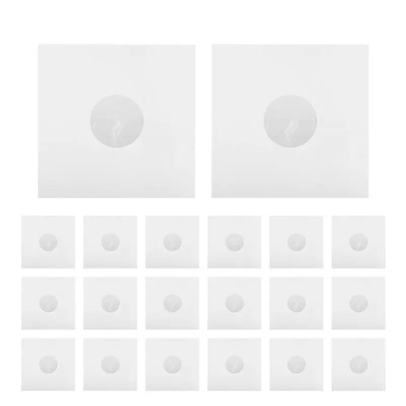 Persevering- 20 Pieces 12Inch LP Record Cover Resealable Outer Sleeves Paper Bag Vinyl Record Storage Bags