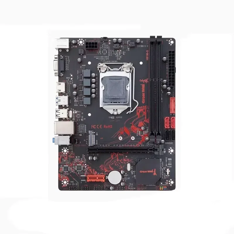 H81M-G Desktop Motherboard for Office Computer Core CPU Processor with Radiator Kit