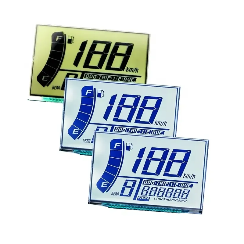 2026 Hot Sale Factory Customized Speedometer Display Screen 7 Segment LCD for Aerox Avanza V5 Vehicles