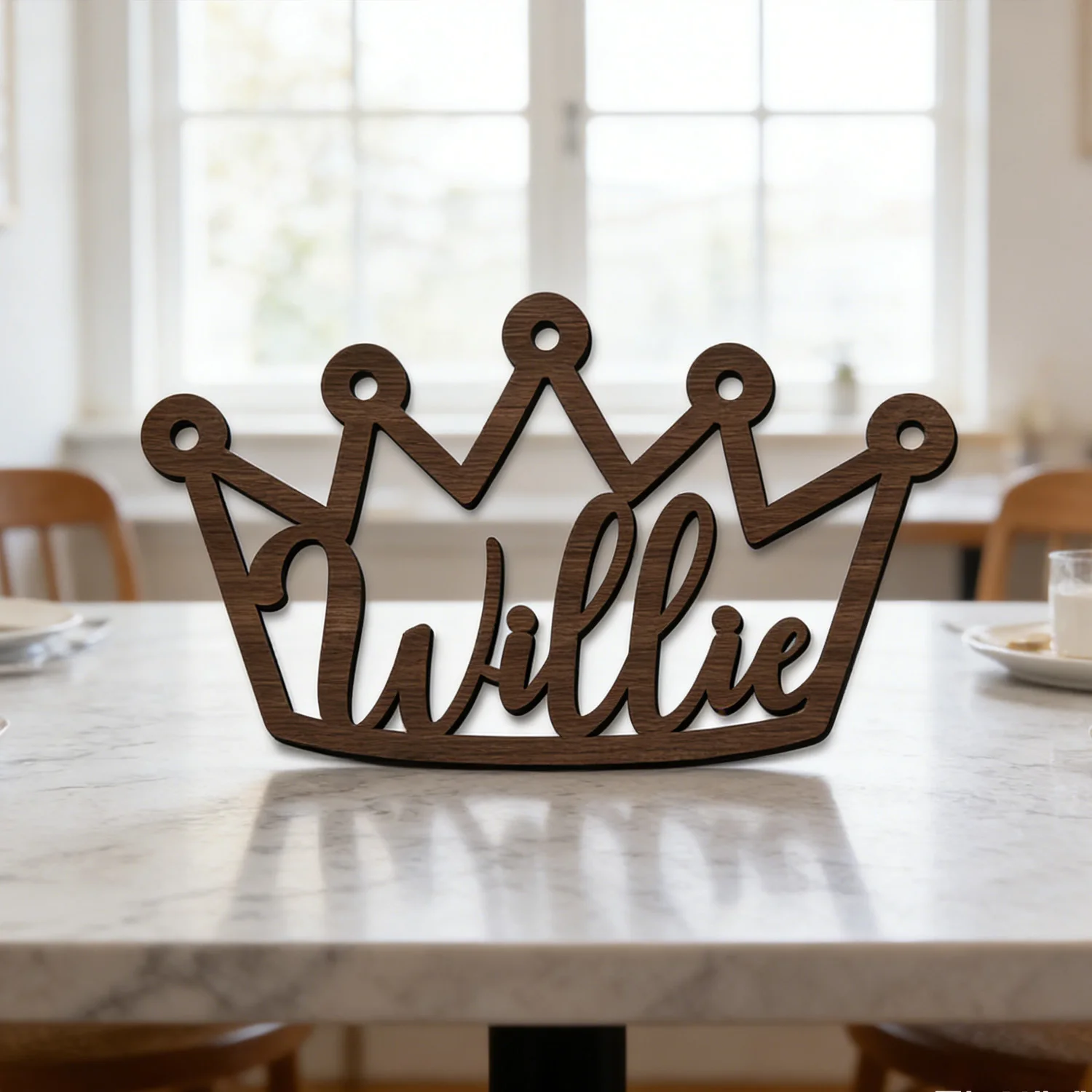 1pc custom wooden name tag decoration, multi-layer custom gift, suitable for parties, weddings, and special occasions