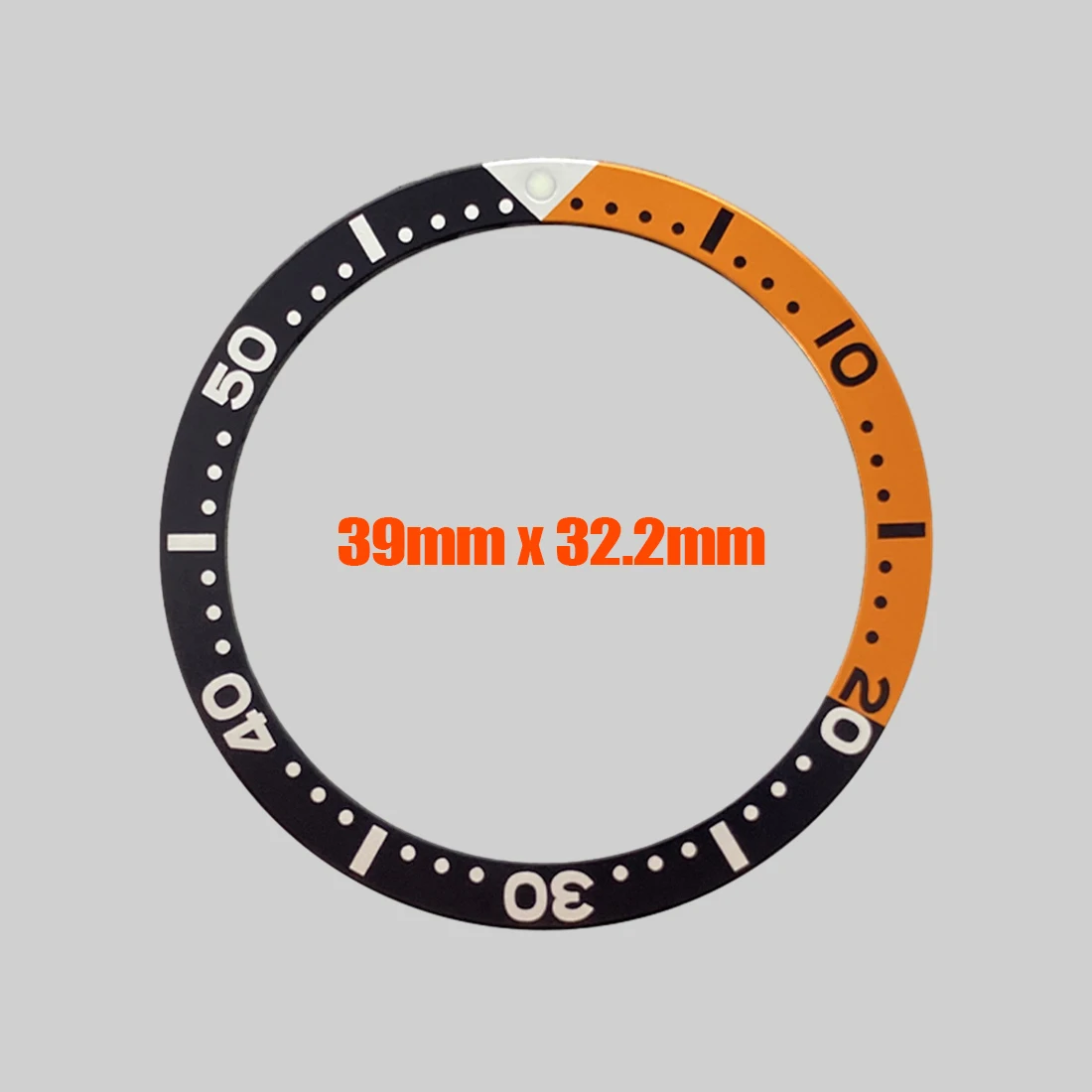 39 مللي متر الألومنيوم الحافة إدراج السلاحف حلقة صالح ل Seiko 6105 6309 السلاحف أذن البحر NH35 NH36 ساعة حافظة شقة الحافة الدائري أجزاء