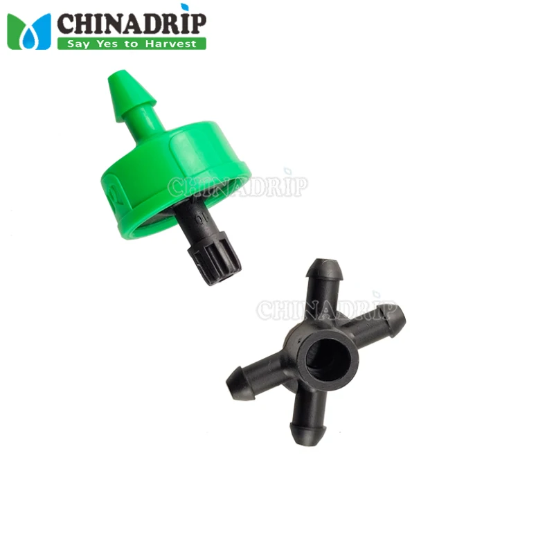 

Drip Irrigation Manifold Arrow Dripper Set 2 &4 Branches Way Drip Accessories for GreenHouse Irrigation and Hydroponic System