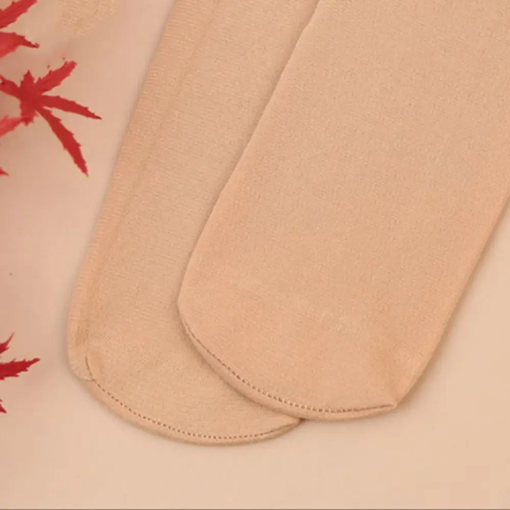 10 ペア透明クリスタルシルク靴下ノンスリップミッドふくらはぎ女性目に見えない靴下超薄型靴下シルク薄手のチューブソックス夏