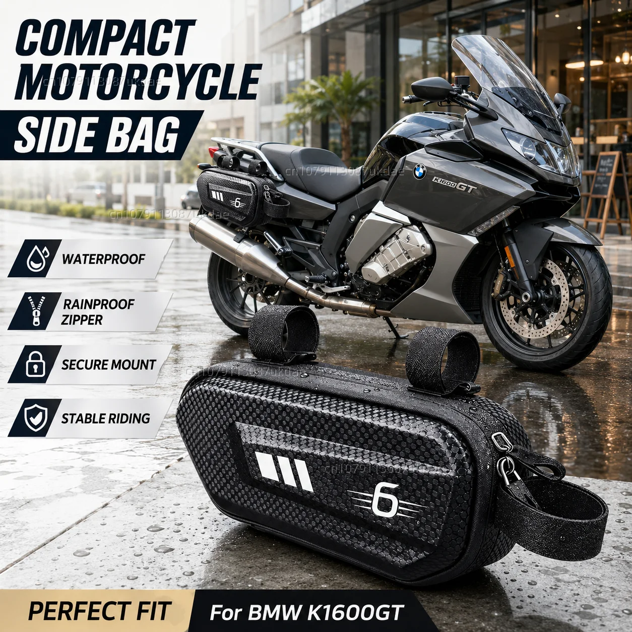 Motorcycle Side Bag Personalized Logo Waterproof Hard Shell Saddlebag For For K 1600 Gt Gtl Exclusive K160 Side Bag Waterproof