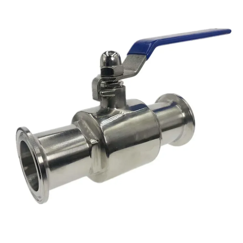 

1 1/2 "38 мм * 50,5 мм санитарный шаровой кран из нержавеющей стали 304, тип наконечника с тройным зажимом для дневника Homebrew