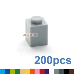 200pcs Building Blocks Toys thick 1x1 16Color Bricks Size Compatible With 3005 bricks kids Toys Educational for children