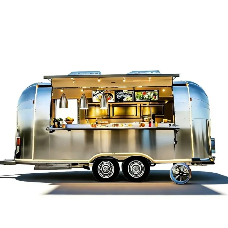 Food Truck for Sale, Mobile Kitchen Food Trailer with Full Equipment, Custom Layout, Street Food & Catering Events