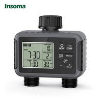 Insoma 2-Zone Sprinkler Timer Programmable Garden Hose Timer Water-Saving Irrigation Controller for Lawn Yard  Drip Systems IPX5