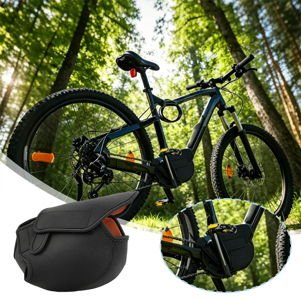 E-Bike Motor Cover Easy Installation Windproof Storage Protection Electric Bike Motor Dustproof Cover for Transportation Storage image 5