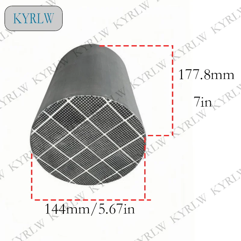 Exhaust System Particulate Filter 144*177.8MM Diesel Silicon Carbide DPF Silicon Carbide DPF Diesel Particulate Filter