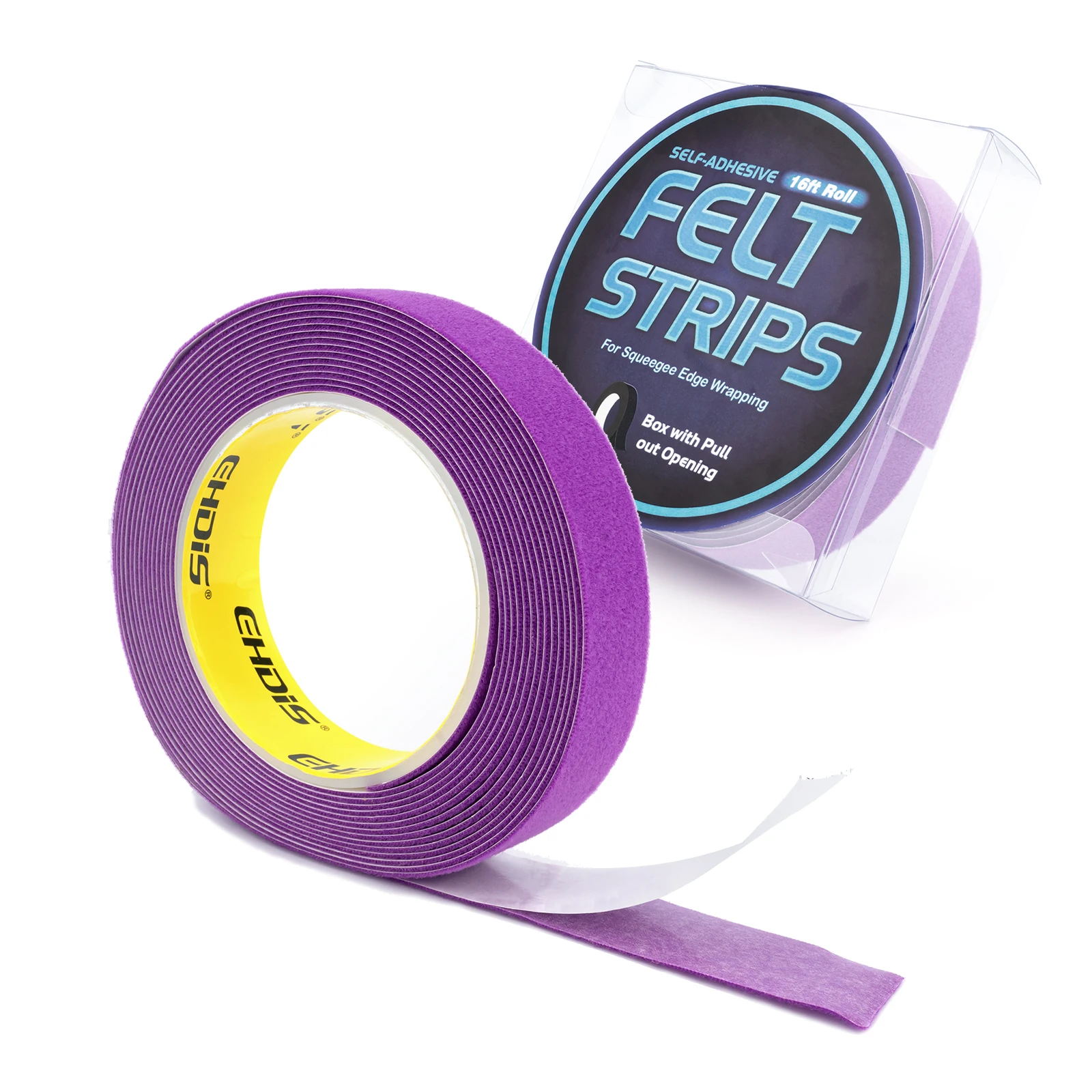 

FOSHIO 16Ft/Roll Felt Strips Car Glass Cleaning Scraper Edge Wrapping Fabric Household Furniture Scuff Pads Floor Protection