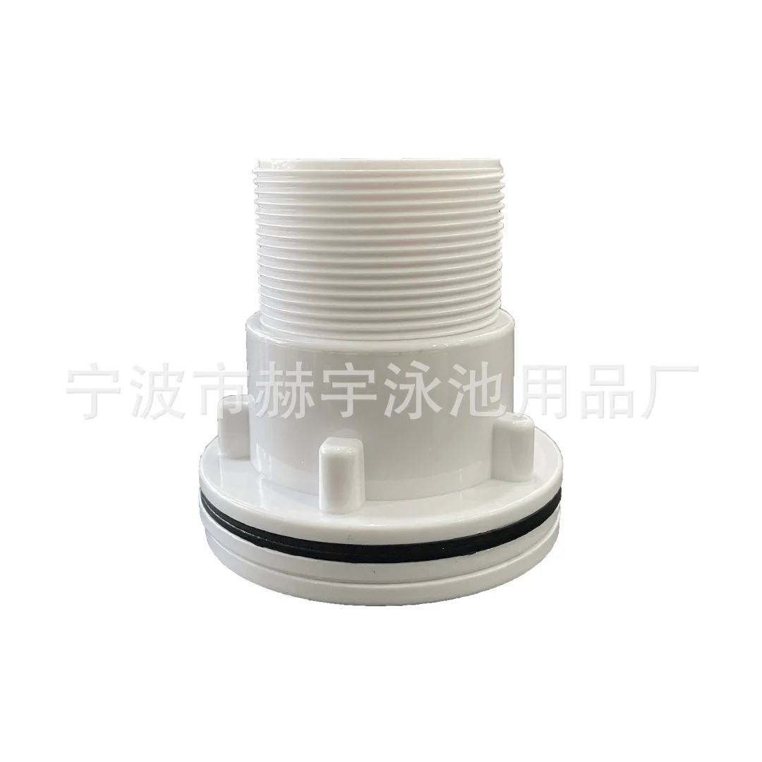 For Pool Plastic Film Suction Mouth External 2 Inch Threaded Nozzle With Screws