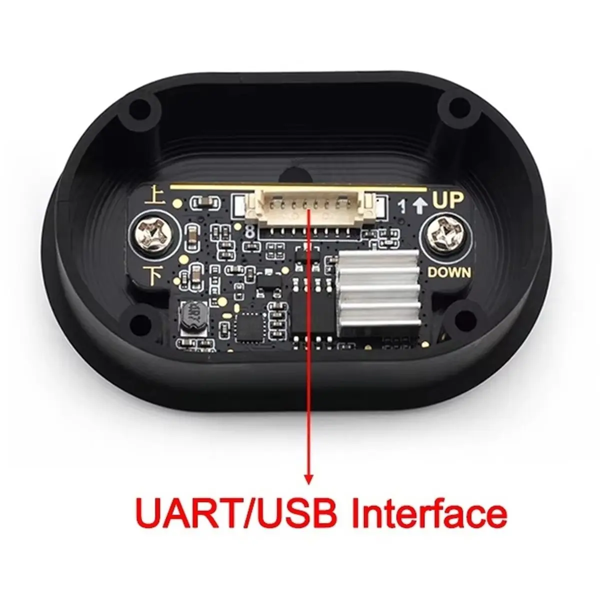 FP008 Double Lens DC4.5-15V Palm Vein Recognition Module USB/UART Infrared Detection 500 Face Capacity