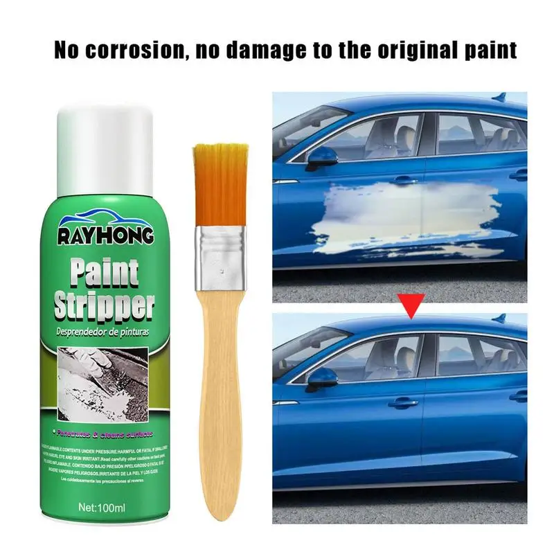 100ml Strong Paint remover With Brush Metal Fast Effective Paint Stripper Liquid For Automobile Motorcycle Rust Removal