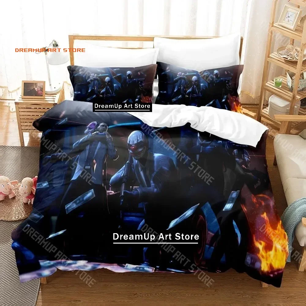 2026 3D Print Payday Bedding Set Single Twin Full Queen King Size Bed Set Adult Kid Bedroom Duvetcover Sets Hip Hop Clown Anime