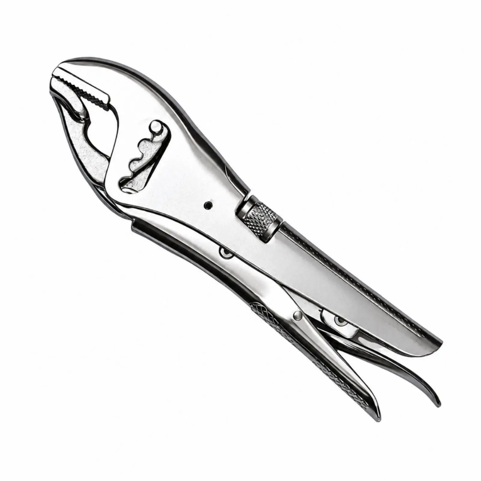 Locking Pliers with Knurled Force Screw 255mm Length for Hose Gripper and Sheet Metal Bending Projects