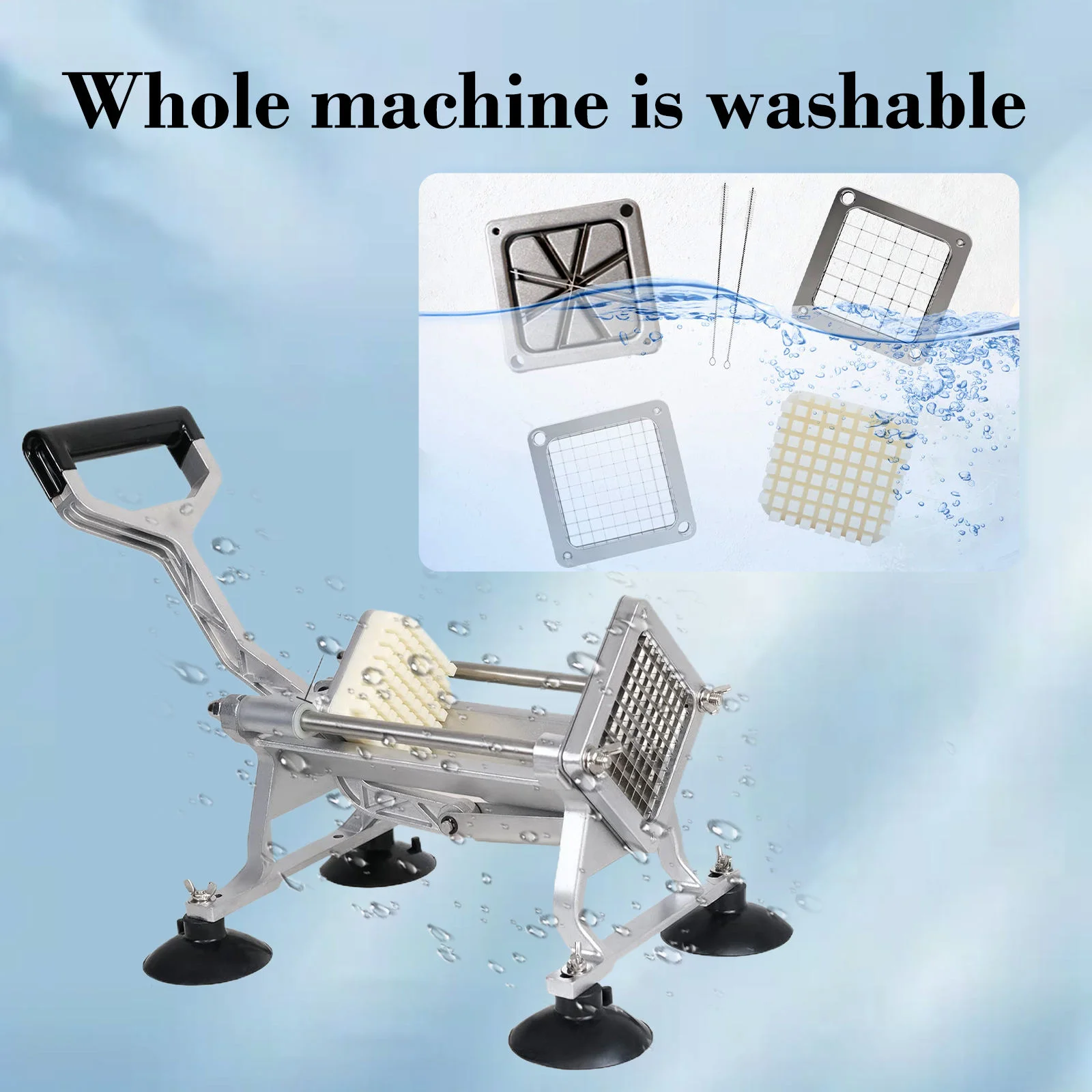 الفرنسية فراي القاطع للبطاطس المنزلية قطاعة البطاطس التجارية قطاعة البطاطس أداة تقطيع الخضراوات الفواكه القاطع معالجات الطعام