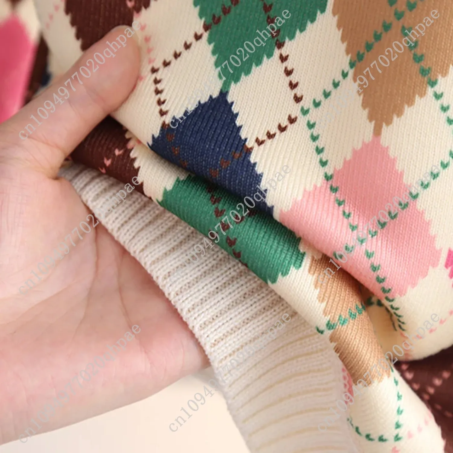 سترة الفتيات سميكة الخريف/الشتاء جديد عصري متعدد الاستخدامات للأطفال محبوك سترة الفتيات حلوة ولطيفة #3