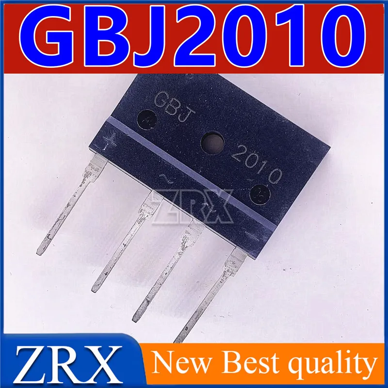 5Pcs/Lot Rectifier bridge GBJ2010 Electromagnetic stove rectifier bridge stack 20A 1000V Flat bridge Plug-