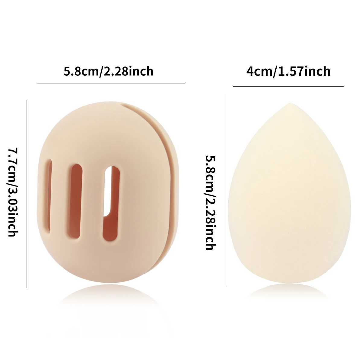 1pc éponge de maquillage Anti-poussière couverture Silicone beauté mélangeur organisateur voyage poudre bouffée boîte de rangement beauté éponge support