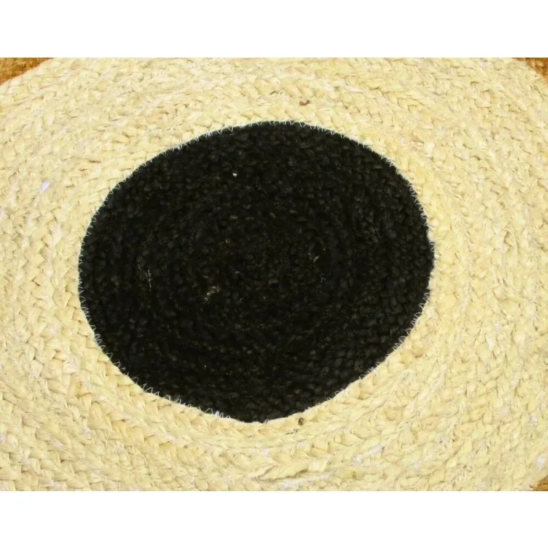 Rug Round Natural Jute Braided Handmade Circle Farmhouse Jute Rug Boho