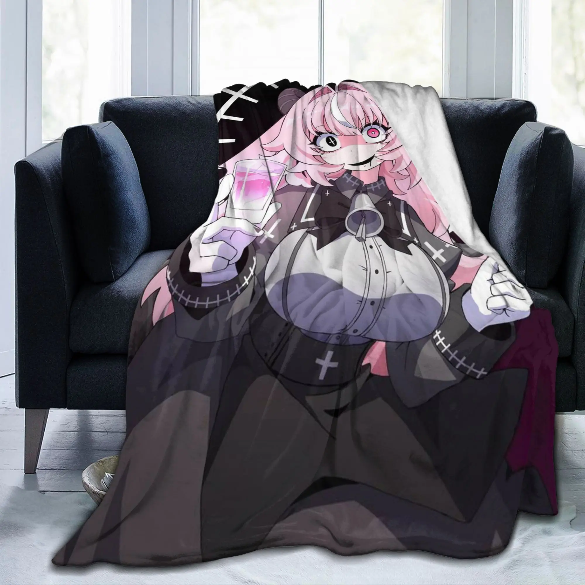 Femme Soule Flannel Blanket Drunken Goddess Reflux Soft Warm Throw Blanket for Living Room Travel Aesthetic Bedspread  Bed Cover