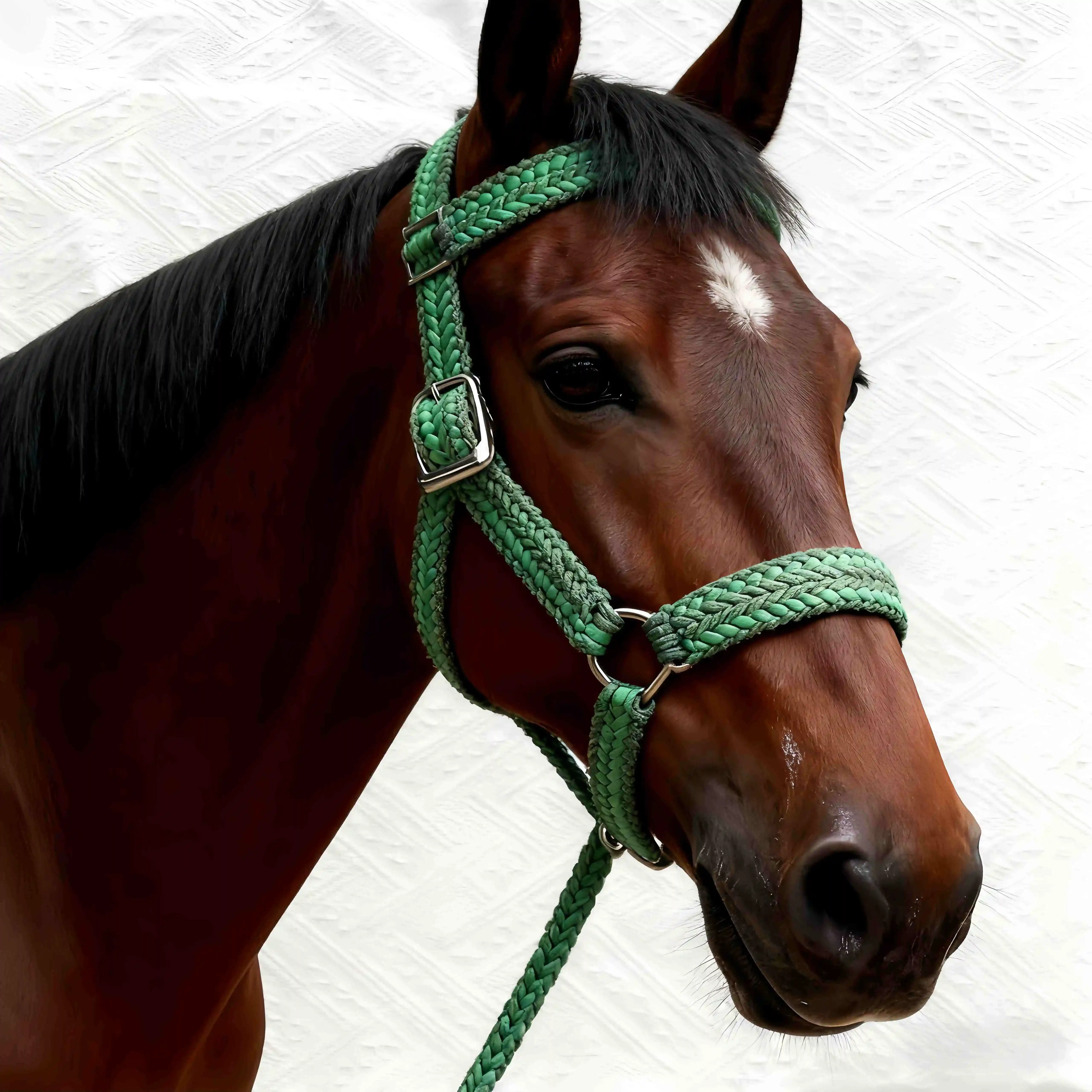 2026 Personalized Horse Halter Soft yet Strong Nylon Rope Design Unique Style Options for Horse Owners and Riders