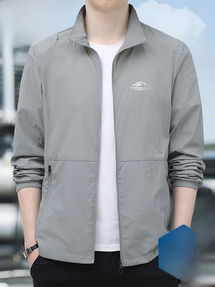 

Высококачественная дышащая легкая куртка из ледяного шелка с УФ-защитой для мужчин больших размеров, коллекция Paul 2025, летняя