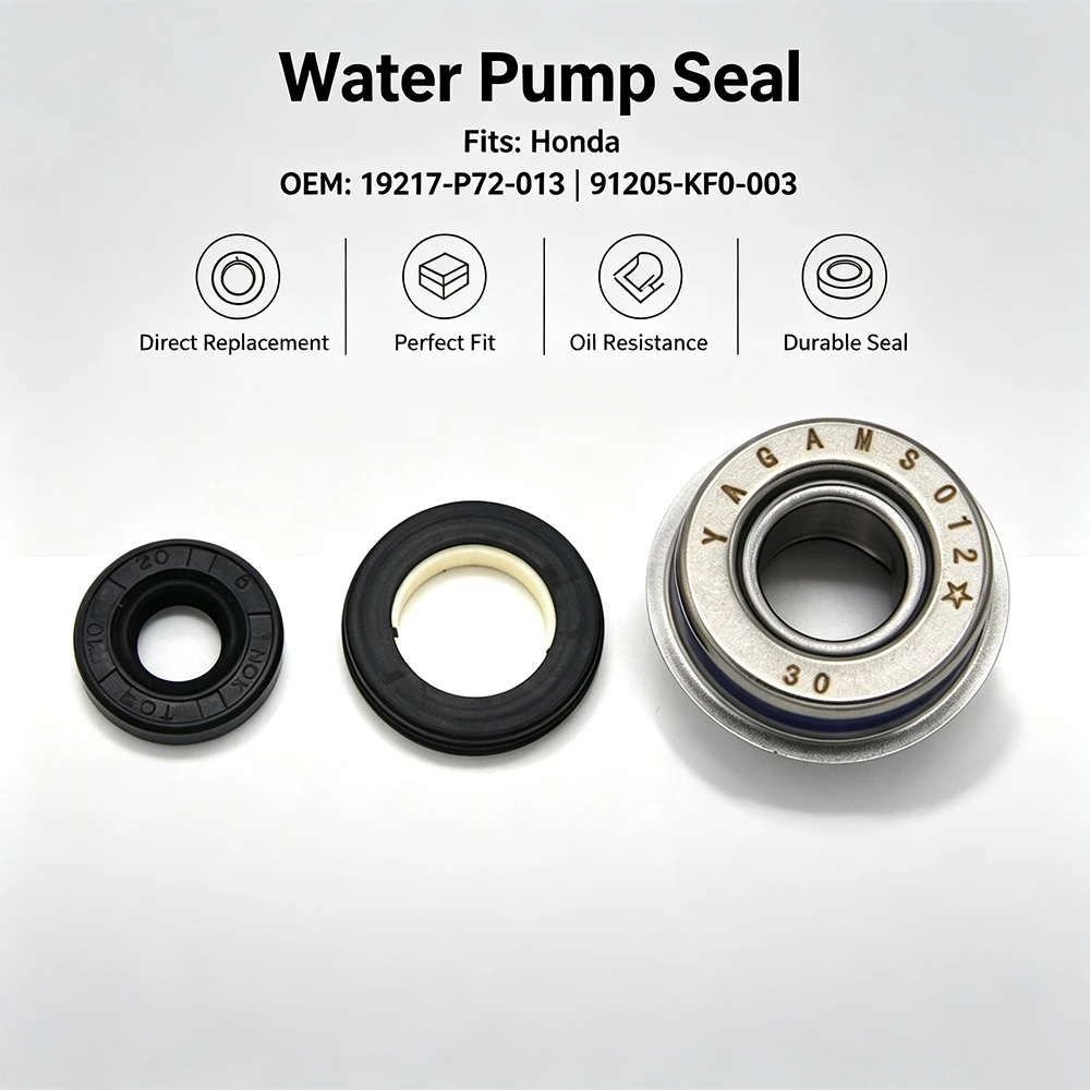Moto Water Pump Seal Oil Seals For Honda XL125V Varadero VT125C Shadow 19217-MAL-300 91201-KM1-005 19217-P72-013   91205-KF0-003