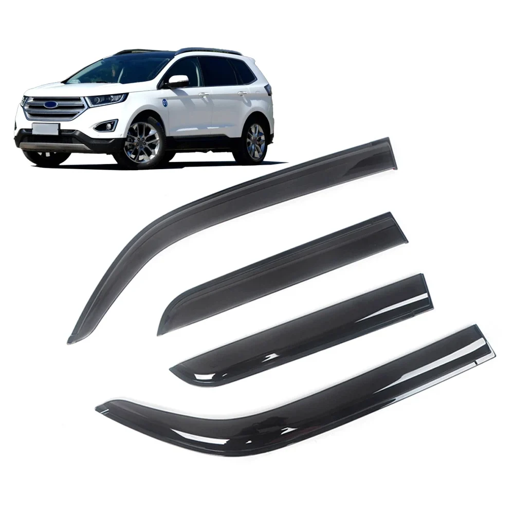 

For Ford Edge 2007-2023 Car Side Window Visor Sun Rain Guard Shade Shield Shelter Protector Cover Trim Frame Sticker Accessories