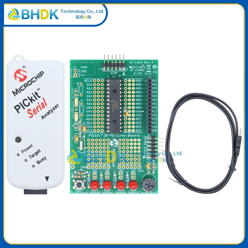 For DV164122 PICkit Serial Analyzer USB Serial Communication Tool I2C SPI USART Evaluation Kit