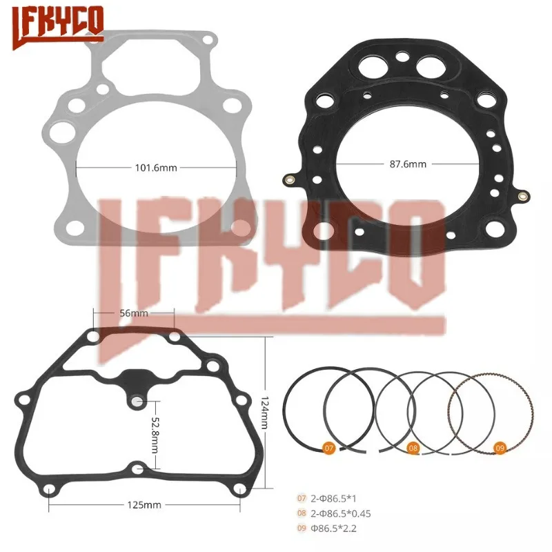 Honda TRX420 Piston Ring Gasket Kit