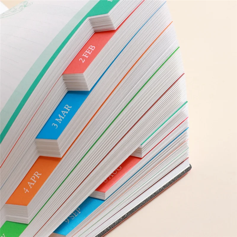 A19E-2024 A5 Week To View Diary Full Year Planner Organiser Hardback Cover With Gift Box Set For Christmas Gift Green Easy To Us