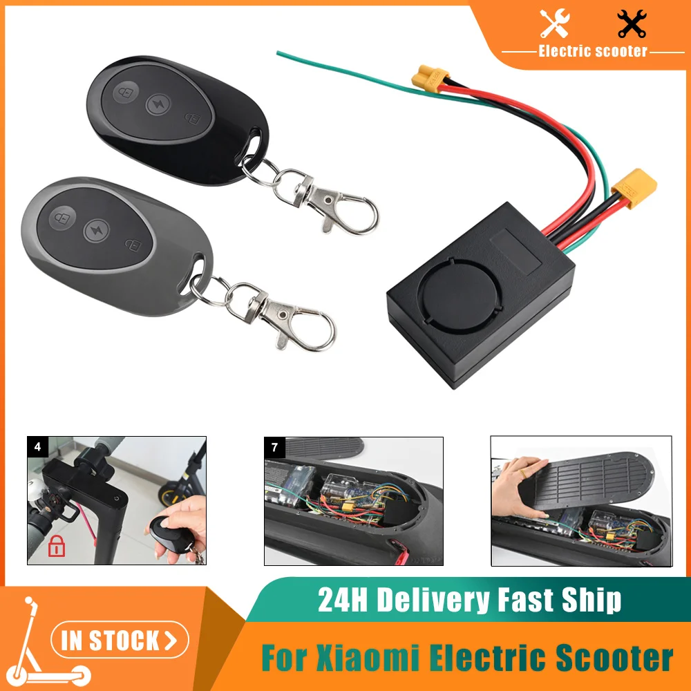 New Anti-theft Alarm for Xiaomi M365 1s Pro pro2 MI3 for Ninebot Max G30 G30D Electric Scooter Remote Control 36-55V 115db Bell