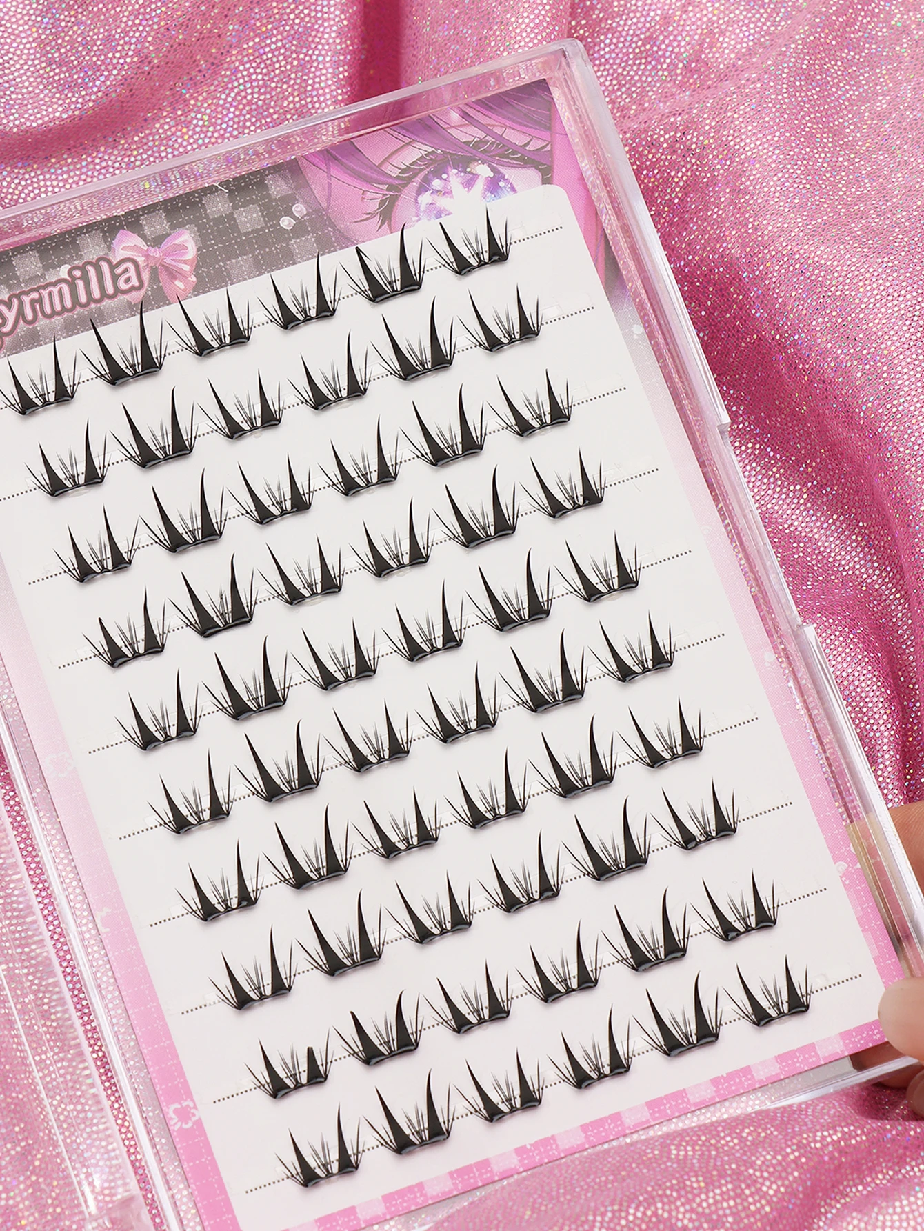 10 pairs of fake eyelashes without glue, easy to reuse, travel essential, thick and fluffy, easy makeup, long-lasting makeup, ea