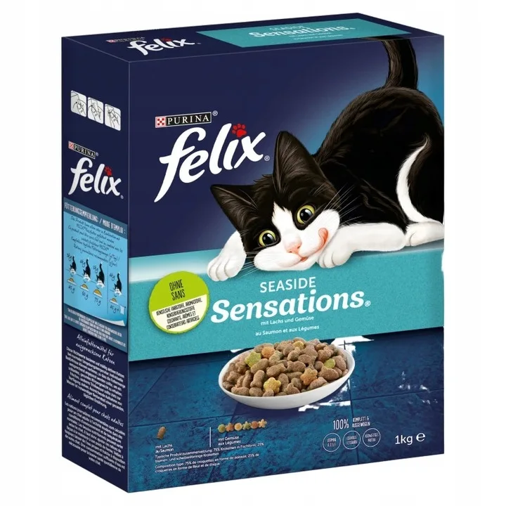 Felix Seaside Sensations Cat food with salmon and vegetables 1 kg