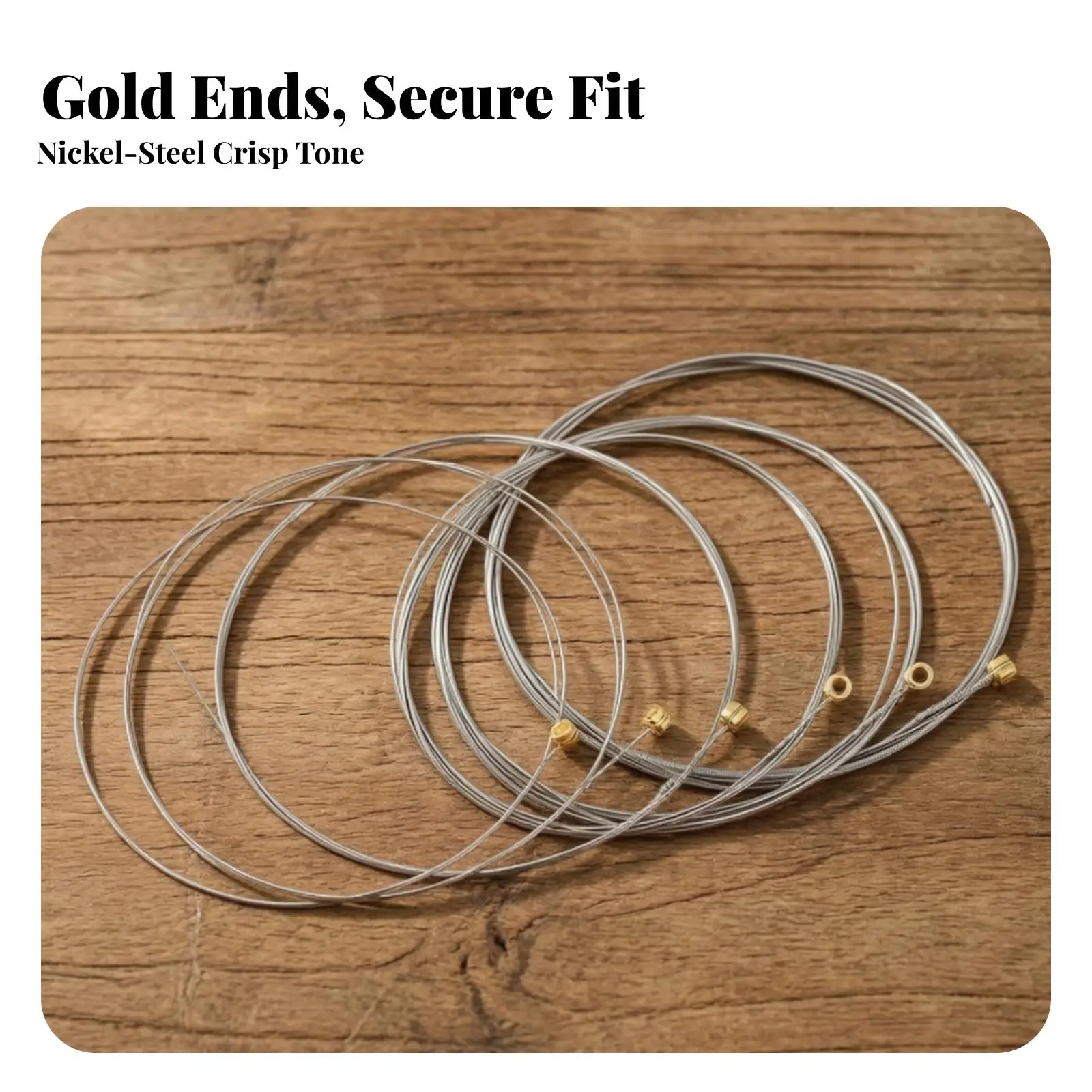 High Carbon Steel Electric Guitar Strings 010 Gauge Shielded 456 Coating for Electric Guitar with Tuning Stability for Live