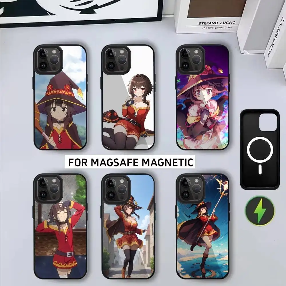 

Sweet M-Megumin A-Anime K-KonoSuba Phone Case For iPhone17,16,15,14,13,12,11 Plus,Pro Magnetic with Magsafe Wireless Charging