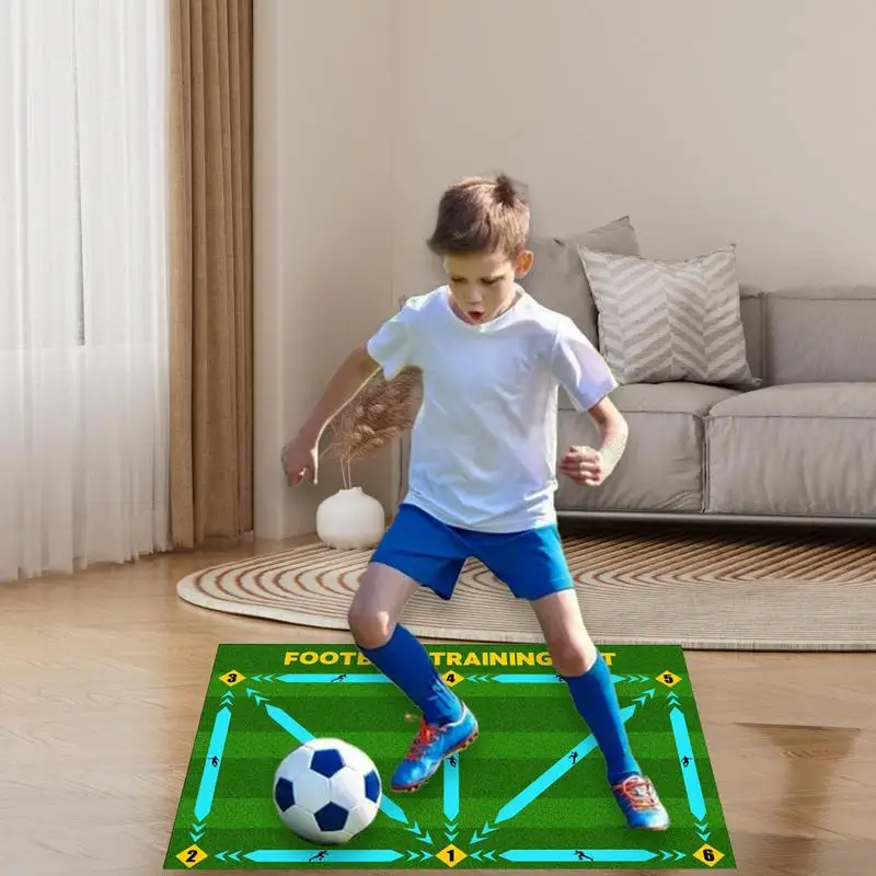 Estera de Entrenamiento de fútbol, esteras de juego de fútbol multiusos, estera de entrenamiento de empeine de agilidad, estera de entrenamiento de fútbol portátil