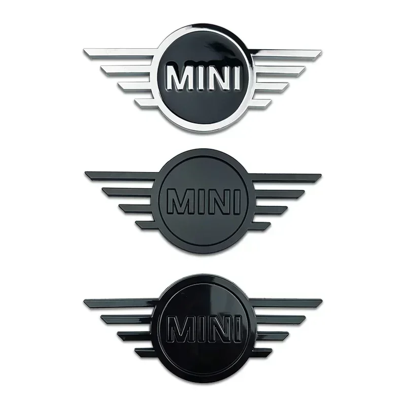 14.5*6.5CM Metal Car Rear Badge for Mini Cooper F55 F56 F54 Countryman Clubman JCW  R56 R60 F60 Front Emblem Sticker Accessories