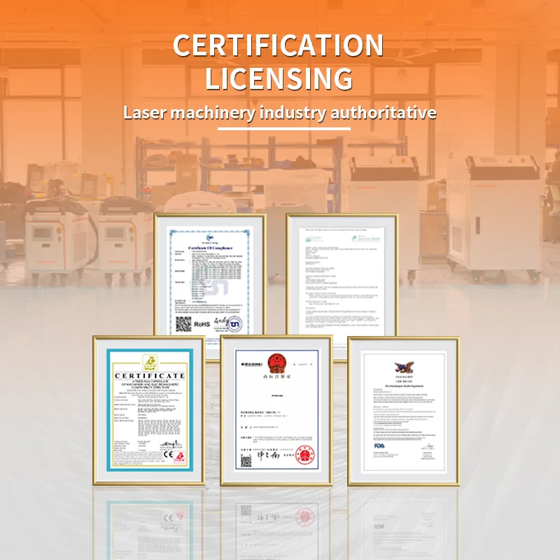 The Newest 100w 200w 300w Portable Pulse Mini 3 in 1 Marking Cutting Cleaning Machine  Cleaner Paint Removal Machine